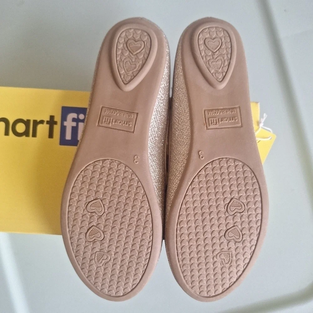 SmartFit Girls Gold Flats